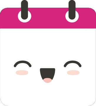 Agenda Hero calendar mascot smiling